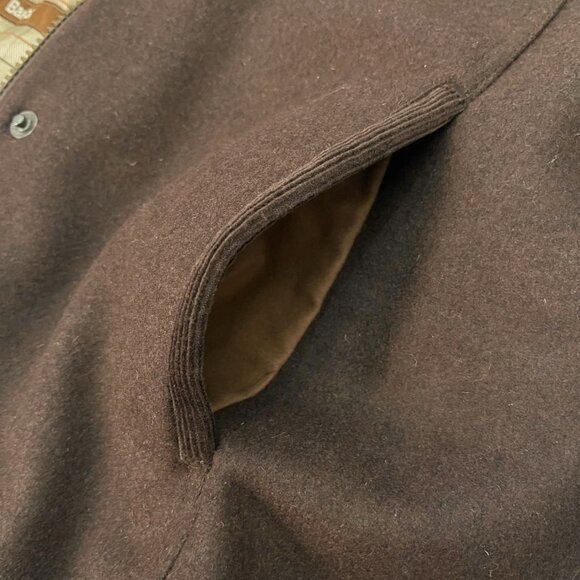 Barbour Newmarket Coat Women's Wool Brown Waterproof Breathable US 12 NWT $500 - Picture 10 of 16